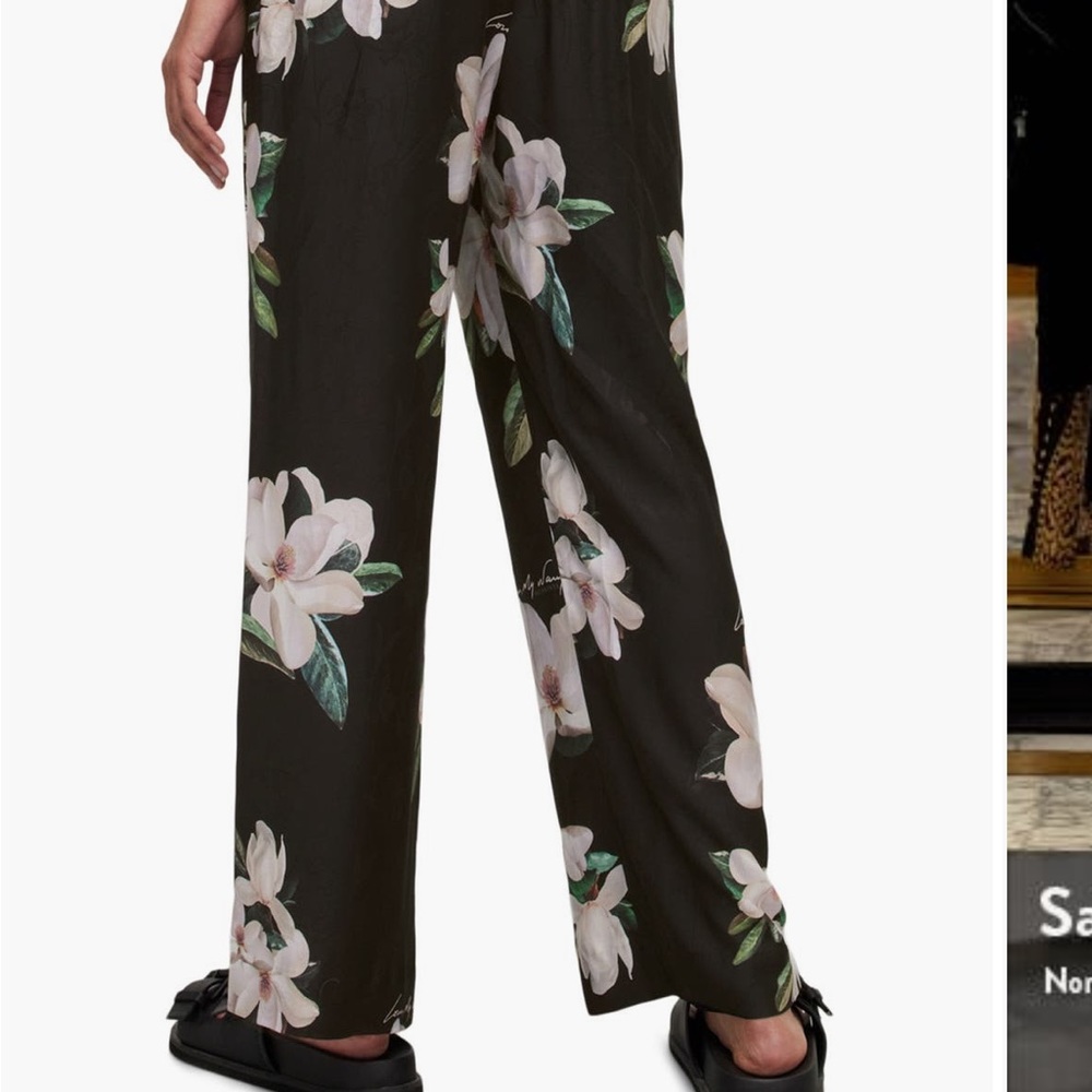AIISaints Tyler Alessandra Floral Drawstring Pants Size Small EUC - Picture 4 of 5